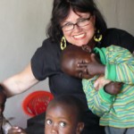 Susan Saleeba with Nakuru Hope children